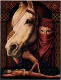 Arabian  Nights illustration by Suzan Lovett thumbnail